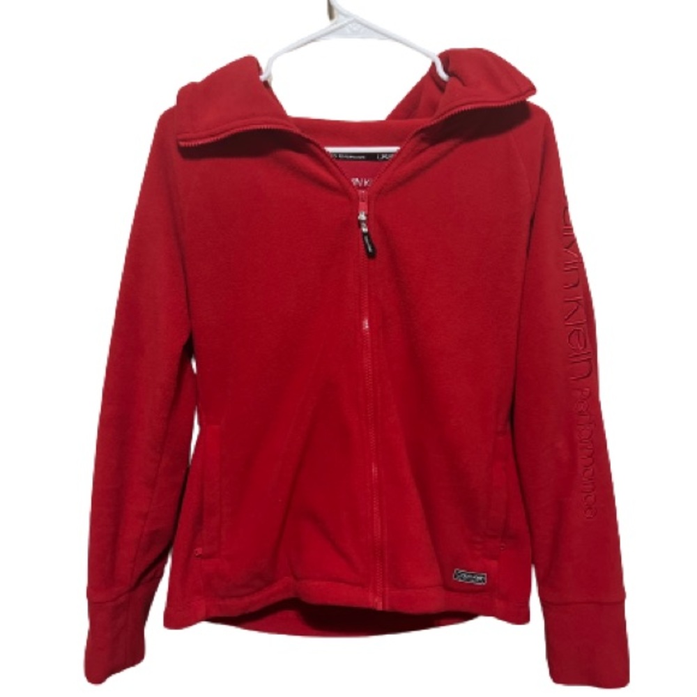 Calvin Klein Performance Women’s Bright Red Jacket Size Medium